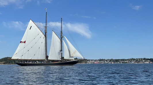 A boat sailing