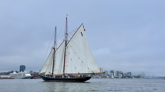 Halifax-bound on Bluenose II